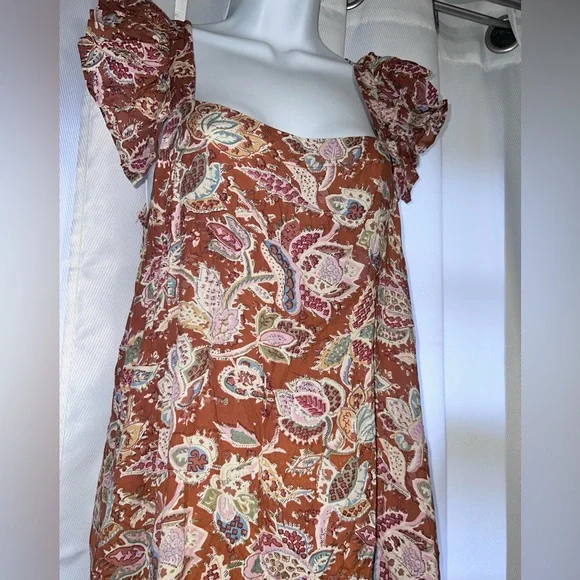 House of Harlow 1960 NWT pastel brown dress sz M - Picture 3 of 3